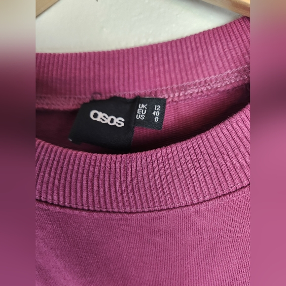 Asos Women's Crewneck Maroon 'Stay Classy' Sweatshirt - Picture 3 of 4